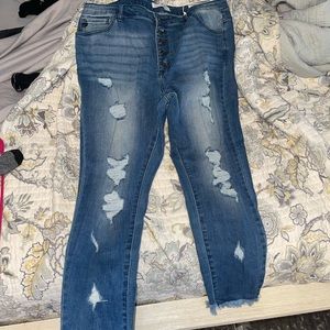 Kancan Plus Size Ankle Skinny